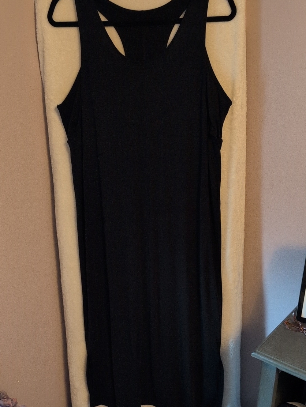 Black Racerback Maxi Dress — Women's Sleeveless Tank Style